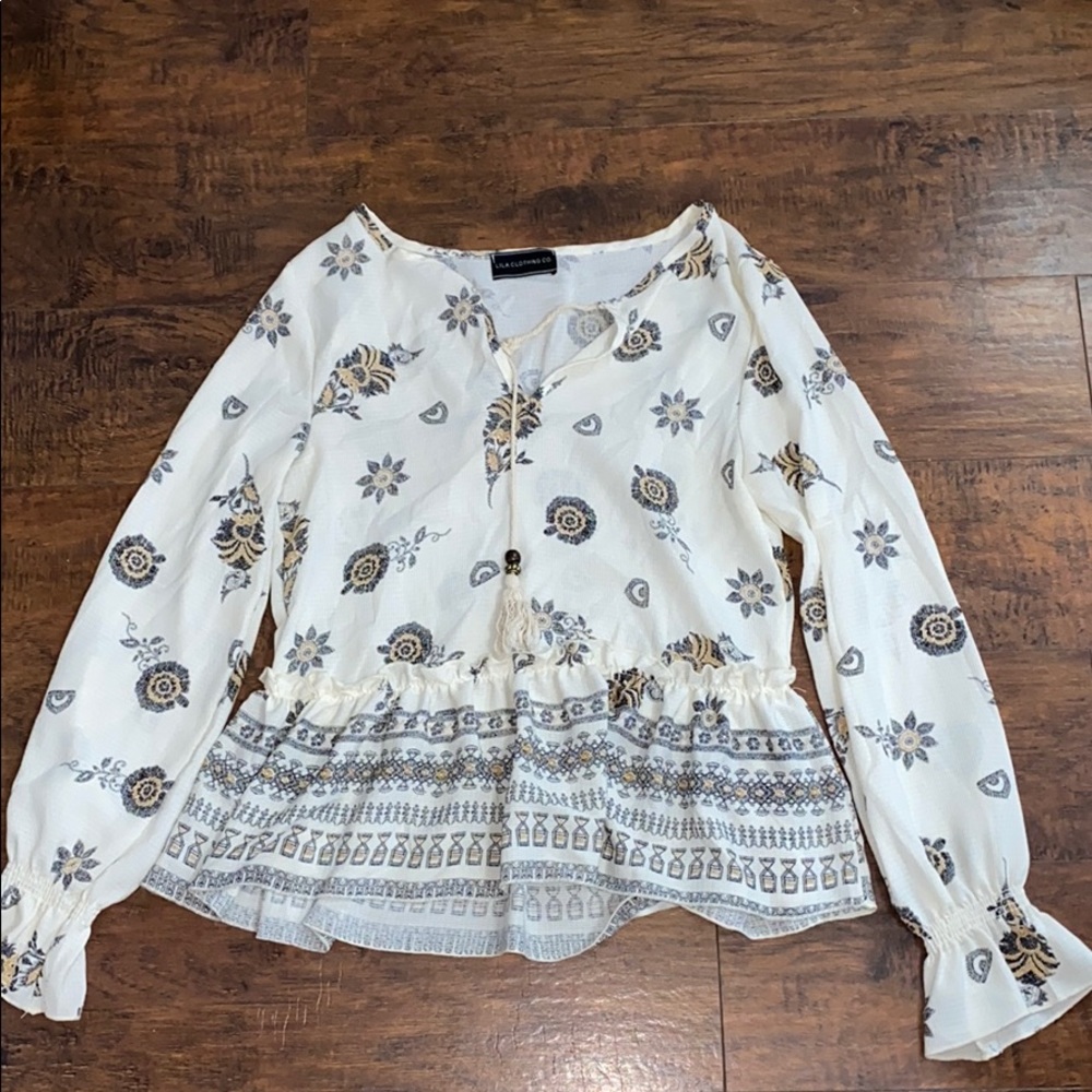 long sleeve blouse
